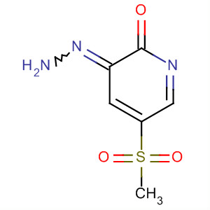 Structure of 2(1H)-Pyridinone, 5-(methylsulfonyl)-, hydrazone