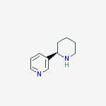 (R)-3-(Piperidin-2-yl)pyridine结构式