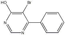 Structure of 5-bromo-6-phenyl-4-pyrimidinol
