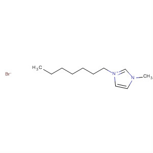 Structure of 1H-Imidazolium, 1-heptyl-3-methyl-, bromide