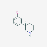 3-(3-Fluorophenyl)Piperidine结构式