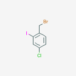 Structure of 1-(bromomethyl)-4-chloro-2-iodobenzene