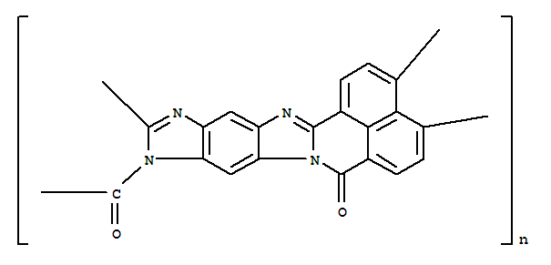 Structure of (C20H6N4O2)n