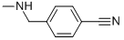 Structure of 4-(methylaminomethyl)benzonitrile 