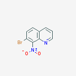 7-bromo-8-nitroquinoline结构式