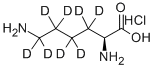 Structure of L-LYSINE-3,3,4,4,5,5,6,6-D8 HCL