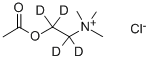 Structure of ACETYLCHOLINE-1,1,2,2-D4 CHLORIDE
