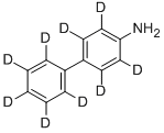 Structure of 4-AMINOBIPHENYL D9