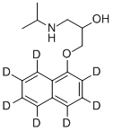 Structure of DL-PROPRANOLOL-D7 (RING-D7)