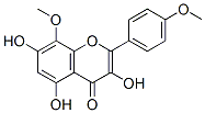 3,5,7-三羟基-8,4'-二甲氧基黄酮结构式