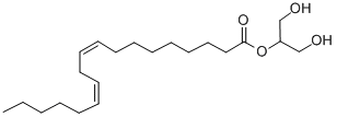 Structure of 9Z,12Z-OCTADECADIENOIC ACID, 2-GLYCERYL ESTER