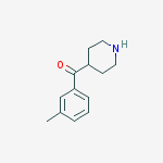 Structure of 4-(3-METHYLBENZOYL)-PIPERIDINE