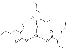 Structure of CHROMIUM (III) 2-ETHYLHEXANOATE