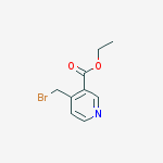 Ethyl 4-(bromomethyl)nicotinate结构式