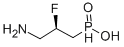 Structure of P-[(2R)-3-amino-2-fluoropropyl]Phosphinic acid