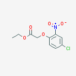Structure of ethyl 4-chloro-2-nitrophenoxyacetate