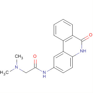 Structure of Acetamide, N-(5,6-dihydro-6-oxo-2-phenanthridinyl)-2-(dimethylamino)-