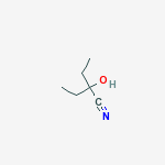 Structure of Butyronitrile, 2-ethyl-2-hydroxy-