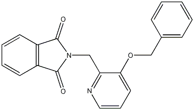 Structure of 1H-isoindole-1,3(2H)-dione, 2-[[3-(phenylmethoxy)-2-pyridinyl]methyl]-
