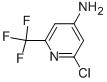Structure of 4-Amino-2-chloro-6-(trifluoromethyl)pyridine