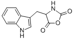Structure of 4-(1H-indol-3-ylmethyl)oxazolidine-2,5-dione