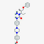Structure of N1-{4-[4-(4-HYDROXYPHENYL)PIPERAZIN-1-YL]PHENYL}-1-[(1S,2S)-1-ETHYL-2-METHYL-3-PHENOXYPROPYL]-1-HYDRAZINECARBOXAMIDE