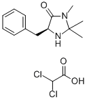 Structure of (5S)-(-)-2,2,3-TRIMETHYL-5-BENZYL-4-IMIDAZOLIDINONE DICHLOROACETIC ACID