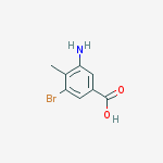 3-amino-5-bromo-4-methylbenzoic Acid结构式