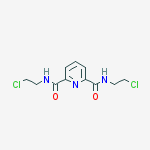 N2,N6-BIS(2-CHLOROETHYL)PYRIDINE-2,6-DICARBOXAMIDE结构式