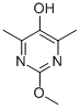 Structure of 2-METHOXY-4,6-DIMETHYLPYRIMIDIN-5-OL