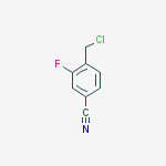 4-(chloromethyl)-3-fluorobenzonitrile结构式
