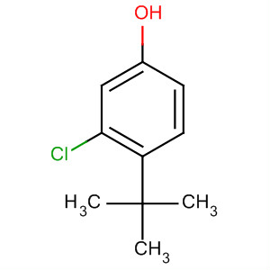 Structure of Phenol, 3-chloro-4-(1,1-dimethylethyl)-