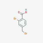 2-bromo-4-(bromomethyl)benzoic acid结构式