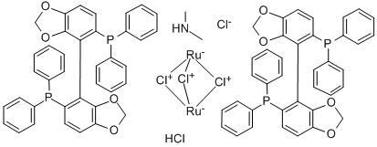 (R)-[(RUCL(SEGPHOS)2(Μ-CL)3[NH2ME2]结构式