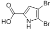 Structure of 4,5-DIBROMO-1H-PYRROLE-2-CARBOXYLIC ACID