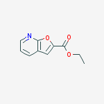 Furo[2,3-b]pyridine-2-carboxylic acid, ethyl ester结构式