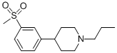 Structure of 4-[3-(Methylsulfonyl)phenyl]-1-propylpiperidine