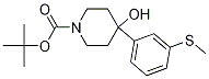 Structure of 4-Hydroxy-4-(3-methylsulfanylphenyl)-piperidin-1-carboxylic Acid tert-Butyl Ester