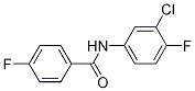 Structure of N-(3-Chloro-4-fluorophenyl)-4-fluorobenzaMide, 97%