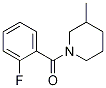 Structure of 1-(2-Fluorobenzoyl)-3-Methylpiperidine, 97%