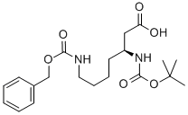 NΒ-BOC-NΩ-Z-L-Β-高赖氨酸结构式