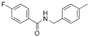 Structure of 4-fluoro-N-(4-methylbenzyl)benzamide