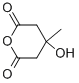 DIHYDRO-4-HYDROXY-4-METHYL-2H-PYRAN-2,6(3H)-DIONE结构式