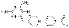 4-[[(2,4-Diamino-1,7-dihydro-7-oxo-6-pteridinyl)methyl]methylamino]benzoic Acid结构式
