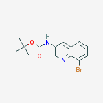 Structure of Tert-butyl N-(8-bromoquinolin-3-yl)carbamate