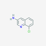 Structure of 3-QUINOLINAMINE,8-CHLORO-