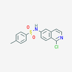N-(1-CHLOROISOQUINOLIN-6-YL)-4-METHYLBENZENESULFONAMIDE结构式