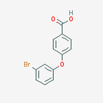 Benzoic acid, 4-(3-bromophenoxy)-结构式