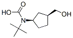 Carbamic acid, [(1R,3S)-3-(hydroxymethyl)cyclopentyl]-, 1,1-dimethylethyl结构式