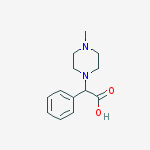 Structure of 1-Piperazineacetic acid, 4-methyl-a-phenyl-
